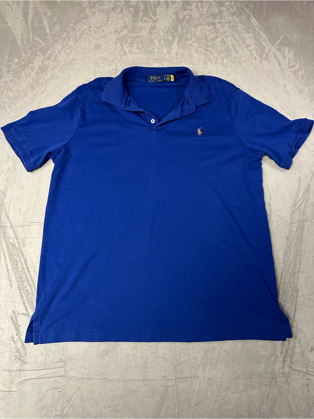Ralph Lauren Polo Shirt in Royal Blue with Gold Pony